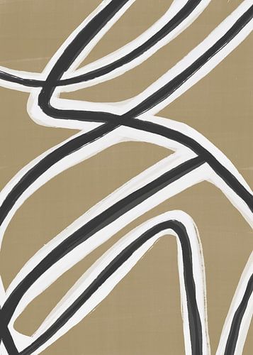 Abstract Line | Olive Green