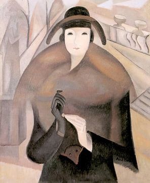 Alice Bailly - Ein kühler Morgen in Luxemburg, 1921 van Peter Balan