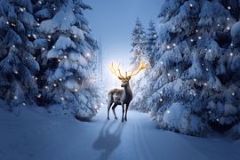 Der Hirsch mit dem goldenen Geweih von Oliver Henze
