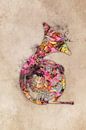 franse hoorn 3 muziekkunst #frenchhorn #muziek van JBJart Justyna Jaszke thumbnail