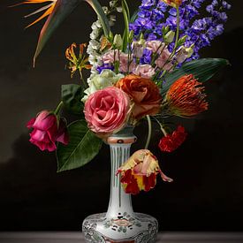 Bloemen stilleven - Floral Majesty van Sander Van Laar