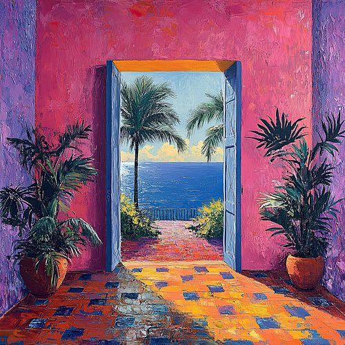 Henri Matisse inspired Mediterranean Sea View Sea Fauvism