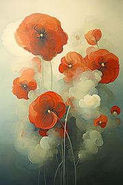 Fleurs abstraites sur Imagine