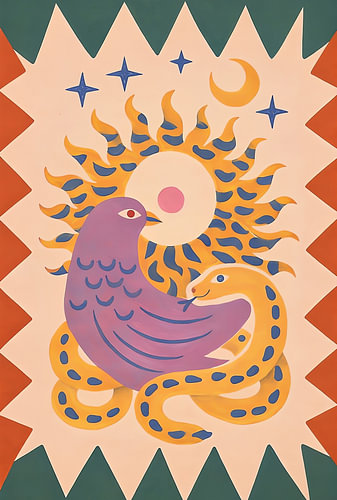 Celestial Purple Bird
