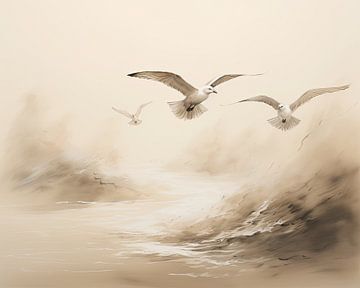 Seagull | Gulls by ARTEO Paintings