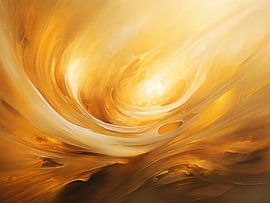 Golden Swirl by Color Square