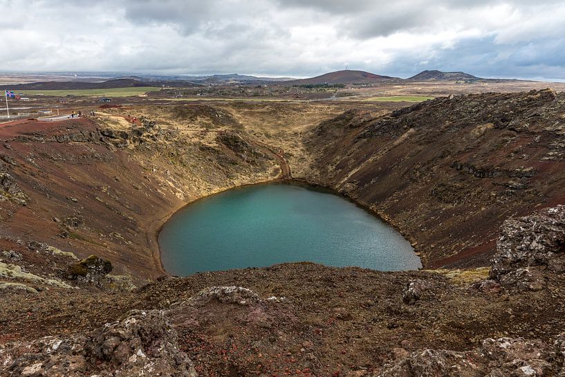 Cratère de Kerid par Ingrid Kerkhoven Fotografie