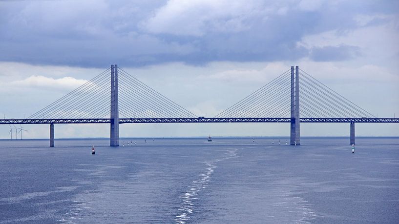Sontbrug tussen Denemarken en Zweden van Aagje de Jong