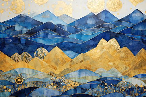 Abstrakte Berglandschaft