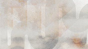 Japandi rainbow landscape