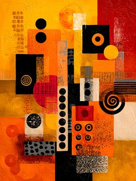 Lebendige Mischung von Harry Hadders Design