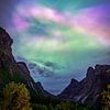 Aurora Borealis boven Trollstigen van Bart Berendsen