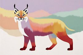 Digital art of a lynx by Art & Soul Creations