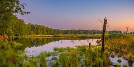 Panorama van een zonsopkomst in Appelbergen van Henk Meijer Fotografie