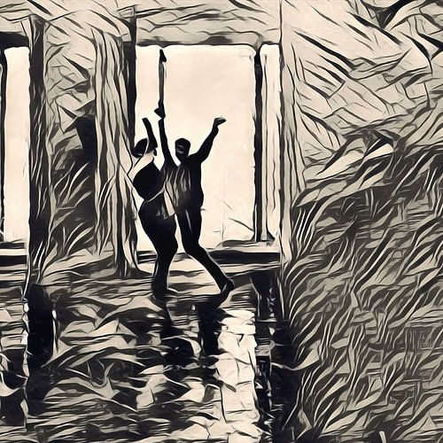 3 van 4 - ballet in een fabriekshal