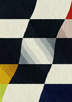 Géométrie abstraite : trame déformée