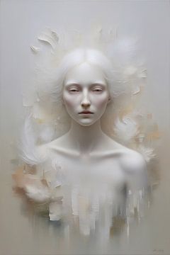 Etherische vrouw in minimalistisch portret van Art & Soul Creations