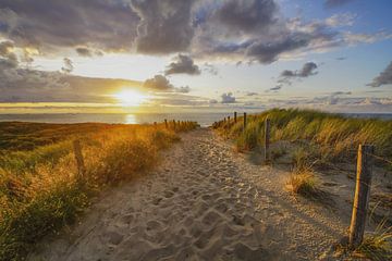La plage, la mer et le soleil sur la côte néerlandaise sur Dirk van Egmond