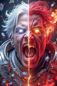 DUALITY OF FIRE AND ICE - The astronaut between life and annihilation