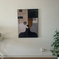 Klantfoto: Abstract portret (Gezien bij vtwonen) van Mirjam Duizendstra, als art frame