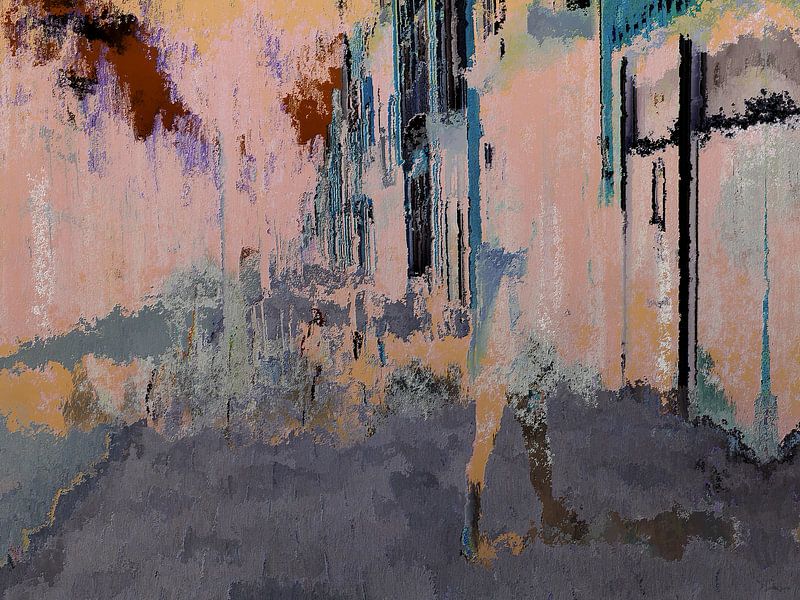 Es ist Jane, die durch die Straßen der Stadt läuft. von SydWyn Art