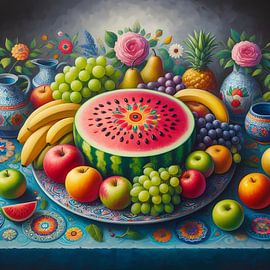 Fruit plate by Tatjana Korneeva