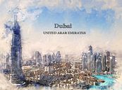 Dubai von Printed Artings Miniaturansicht