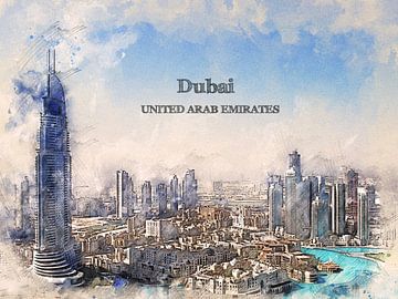 Dubai van Printed Artings