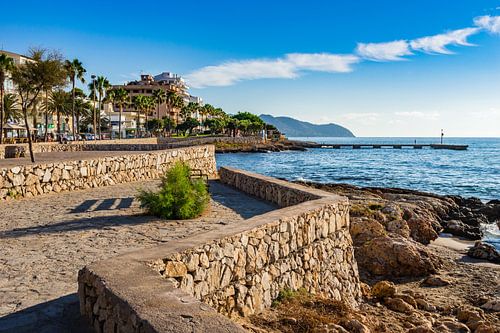Mallorca island, coast of Cala Millor, Spain Mediterranean Sea