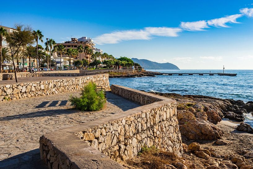 Eiland Mallorca, kust van Cala Millor, Spanje Middellandse Zee van Alex Winter
