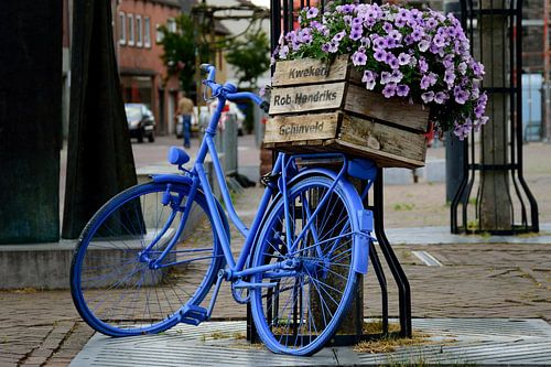 De blauwe fiets