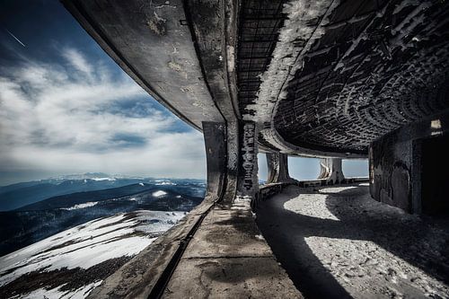 Het Buzludzha-monument in Bulgarije