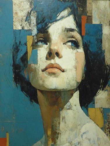 Portrait abstrait de la femme