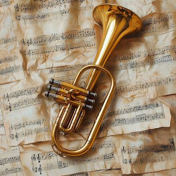 Muziek en liefde voor instrumenten van Poster Art Shop