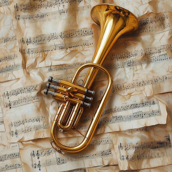 Muziek en liefde voor instrumenten van Poster Art Shop