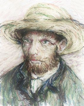 Vincent van Gogh. Handgeschilderd van Ineke de Rijk