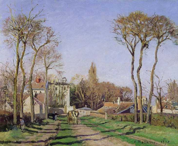 Camille Pissarro,Access to the Village of Voisins by finemasterpiece
