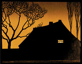 Julie de Graag – Winterabend (1919) von Timeless Artworks