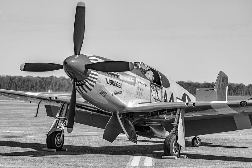 North American P-51C Mustang of the Tuskegee Airmen. by Jaap van den Berg