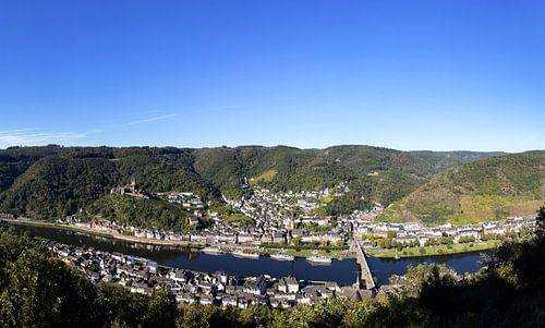 Cochem aan de Moezel - Panorama vanaf het uitzichtspunt