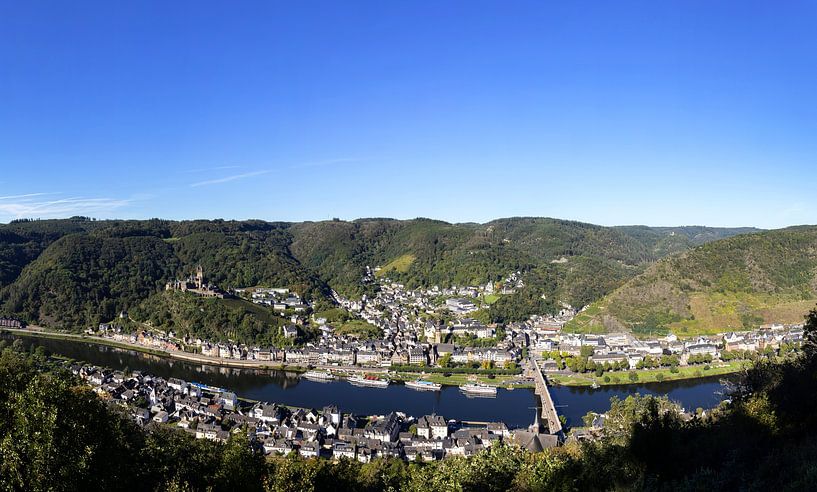 Cochem an der Mosel - Panorama vom Aussichtspunkt von Frank Herrmann