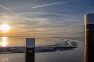 sunset at the pier of Holwerd by anne droogsma thumbnail