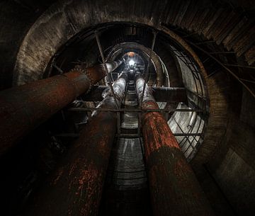 Oude industriele watertoren