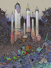 Towers Above Debris by Hayley Landseer