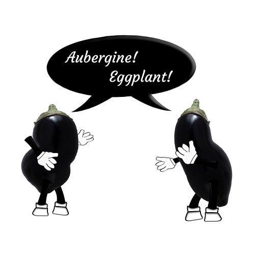Aubergine or eggplant.