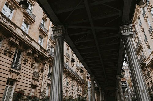 Standing underneath Metroline 6 in Paris, France