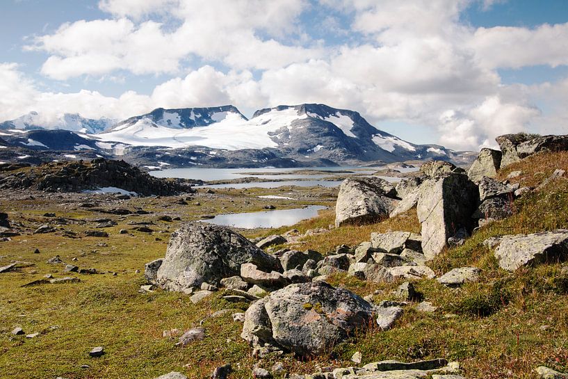 Scandinavian mountains with rocks par Klaas Hollebeek
