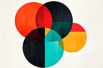 Colourful geometric shapes by Poster Art Shop