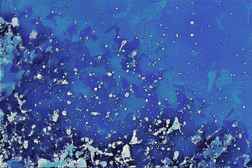 Splashing" - Éclaboussures d'eau de mer - Sports nautiques - Digital Art par VenVision Art