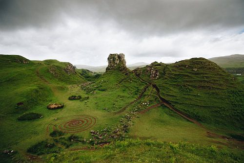 Fairy Glen op het eiland Skye